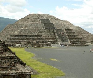 PyramidOfTheMoonFromTheSouthWest-300x251 Mexico - A diverse landscape of Mountains, Deserts & Jungles